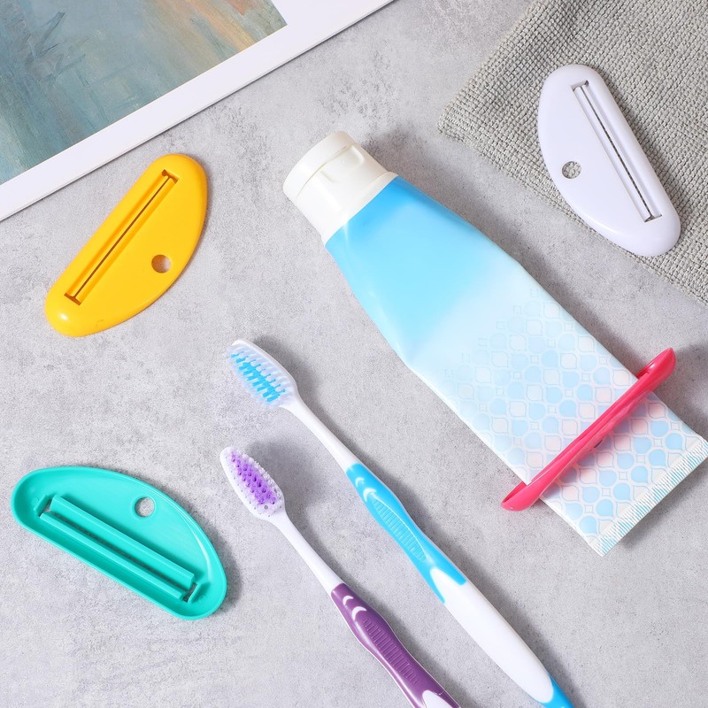 YBETY 12 Pcs Toothpaste Squeezer Plastic Tooth Paste Tube Squeezer