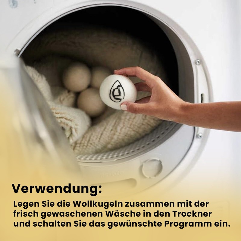 Giovani 100% Sheep's Wool Dryer Balls | Wool Balls for