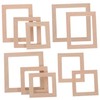 BESPORTBLE 10pcs Solid Wood Frame Micro Photo Frame Photo Frame