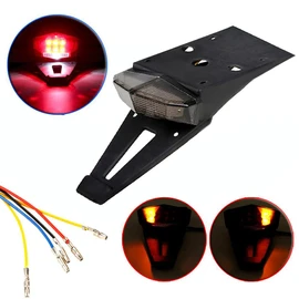 Rear Fender LED Brake Tail Light Turn Signals Running Lamps License Plate Light With 5 Wires for Custom Off-road Cross Dirt Bike Enduro Yamaha Suzuki DRZ Kawasaki Honda CRF