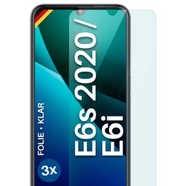 moex FlexProtect Screen Protector Compatible with Motorola Moto E6s (2020)/E6i Screen Protector Only 0.2 mm Thin Film for the Display, HD Ultra Clear and Extra Scratch-Resistant - Pack of 3