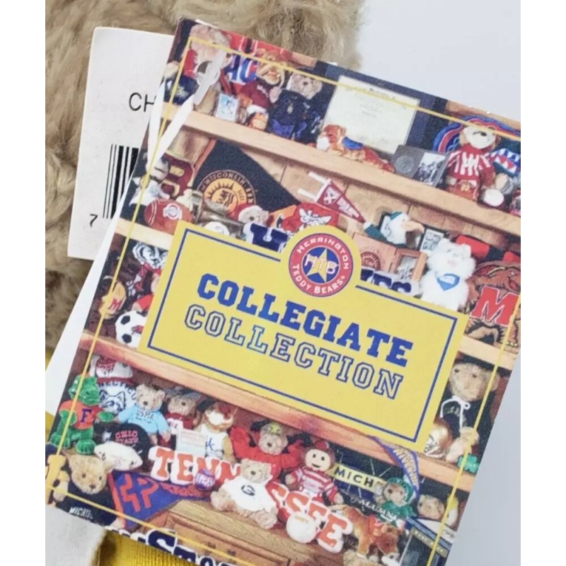 NORTH DAKOTA STATE BISON PLUSH CHEERLEADER TEDDY BEAR 10" HERRINGTON