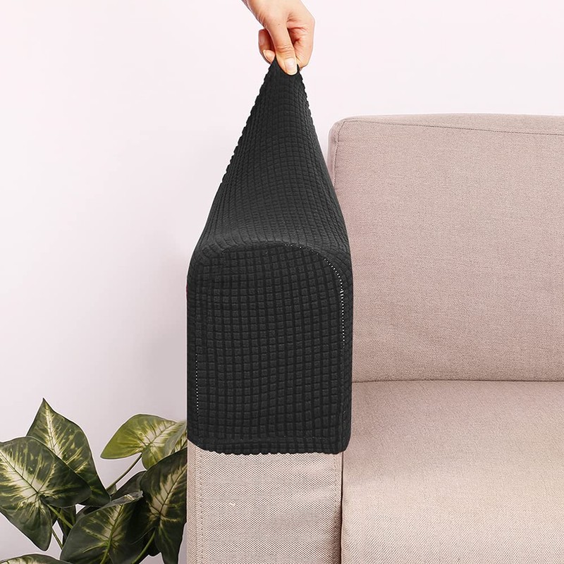 Anwangda Armrest Covers Thickened Soft Non-Slip Furniture Protector 2pcs/pack Armrest