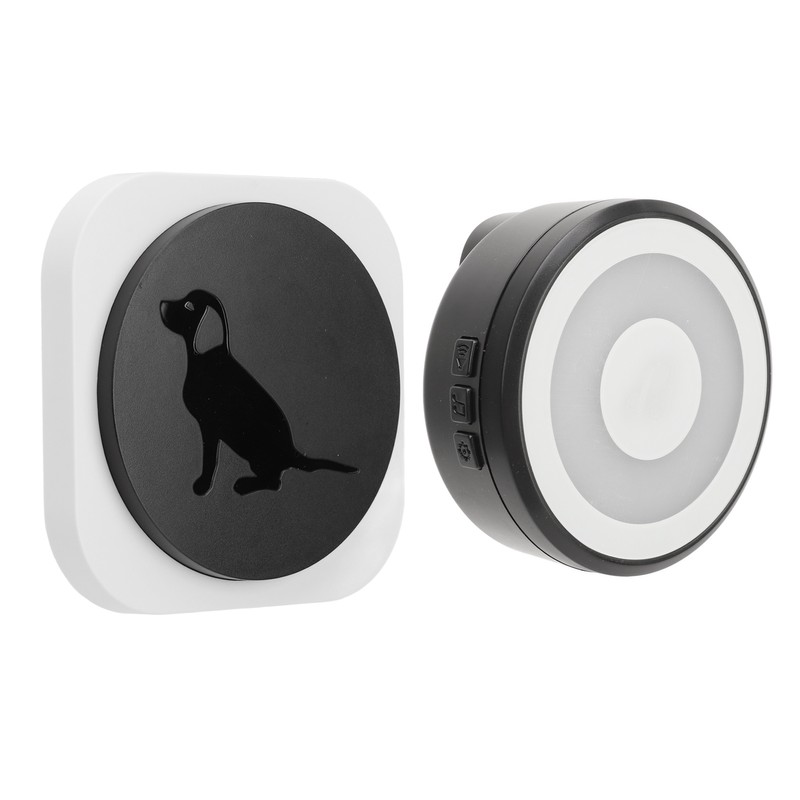 Wireless Pet Doorbell with Transmitter Receiver 4 Flashing Modes Touch