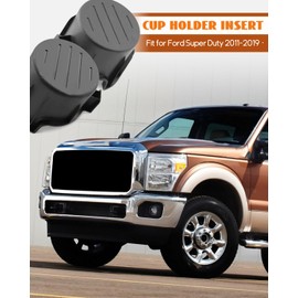 Hulyxayfave Right Left Side Jump Seat Center Console Cup Holder Insert Fit for Ford Super Duty F250 F350 F450 F550 2011-2019, Replace BC3Z-2813562-DA BC3Z2813562EA, 2 Packs