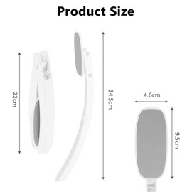 Lotion Applicator for Back, Foldable Back Cream Applicator, Detachable Long Handled Cream Applicator, 2 in 1 Back Scrubber for Shower, Body Brush Bathing Accessories for Men Women (Grey)