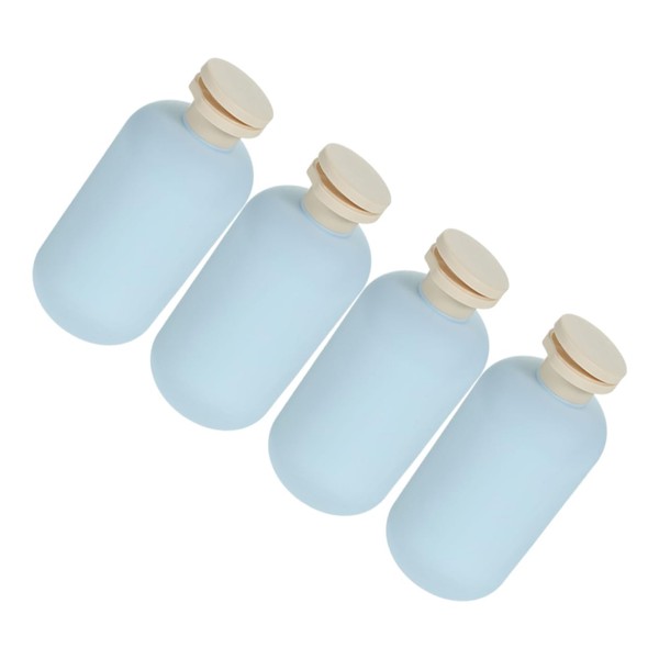 MAGICLULU Travel-Sized Refillable Shampoo Bottles Plastic Lotion Containers Squeeze Flip