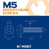 Pack of 60 M5 x 20 mm Countersunk Screws with