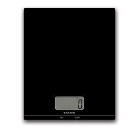 Salter 1172 BKDR Premium Large Platform Electronic Scale – Digital Baking Scale with 5KG Capacity, Food Scale with Add & Weigh Function, Easy to Read Display, Slim Platform, Measures Liquids, Black