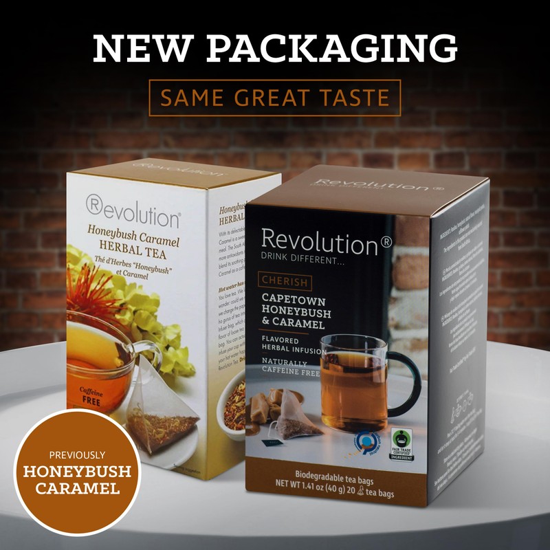Revolution Tea CHERISCH Capetown Honeybush & Caramel Rooibos Tea -