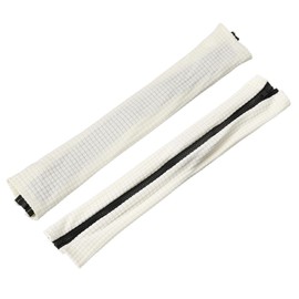 sourcing map 2 Pieces Office Chair Armrest Covers, Stretchy Armrest Covers for Computer Chairs, Protective Covers for Office Chair Armrests, White