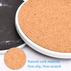 Anseom Pack of 6 Coasters Glasses, Round Ceramic Coasters with