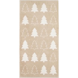 Cawö Home Hand Towels Christmas Edition Christmas Trees 794 Natural - 33 Hand Towels 50 x 100 cm