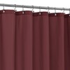 ALYVIA SPRING Burgundy Red Fabric Shower Curtain Liner Waterproof -