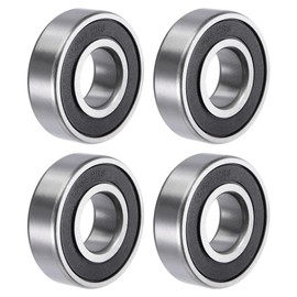 TOP-VIGOR 4Pcs 6204-2RS Deep Groove Ball Bearings, Z1 20mm x 47mm x 14mm Double Sealed Industrial Bearings, Chrome Steel Skateboard Bearings for Electrical Instrument Equipment