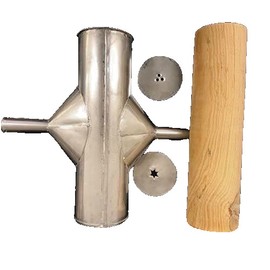 Unbranded New 14" Manual Mexican Churrera Churro Molder Churros Hand Machine W/ 2 Molds