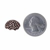 Jim Clift Design Brain Copper Lapel Pin - 50 Count