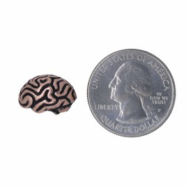 Jim Clift Design Brain Copper Lapel Pin - 50 Count