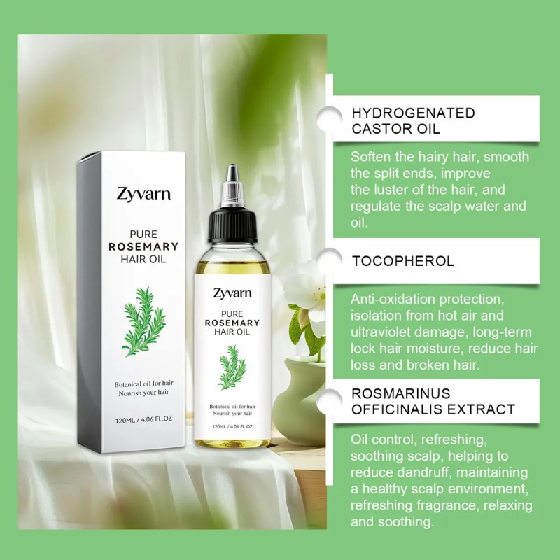 Aceite Para El Cabello Zyvarn Pure Rosemary 120 Ml