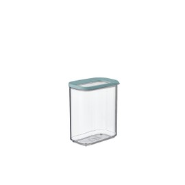 Mepal - Modula Rectangular Food Container - Transparent Storage Box with Lid - Plastic Kitchen Organiser & Storage Box - Stackable & Airtight - 1500 ml - Nordic Green