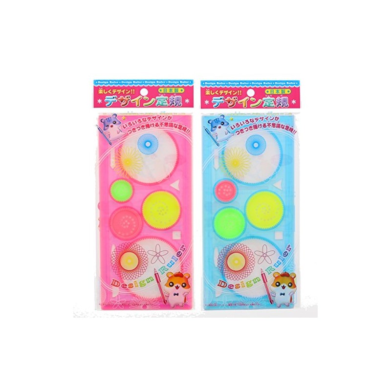 Design Ruler, Rolling Ruler, Random Color, Set of 2