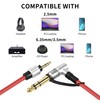 YACSEJAO Replacement Audio Cable 3.5mm to 3.5mm and 6.5mm Replacement