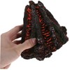 KONTONTY Lifelike Volcano Air-Stone Fish Tank Resin Decor Unique Aquarium