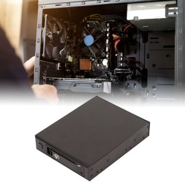 Zunate Trayless Hot Swap Mobile Rack Backplane for 2.5" SATA HDD Internal HDD Enclosure Cage with Single Bay Supports SATA I/II/III 6Gbps for 2.5" SSD Hard Drives from 7mm to 15mm