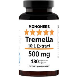 MONOHERB Tremella Mushroom Extract 500 mg - 180 Capsules