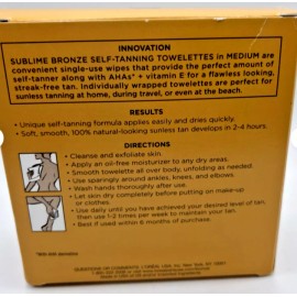 L'Oréal 1 Box L'Oreal Paris Sublime Bronze Medium Self-Tanning Towelettes, Streak-Free