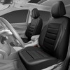 CAR PASS Faux Leather Car Seat Covers Front Seats Only,