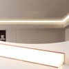 JARBIH Led Aluminum Profile for Ceiling Wall Decoration, 1M/3.3ft 6cmx6cm