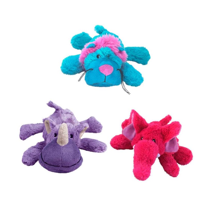 KONG - Cozie Brights - Indoor Cuddle Squeaky Plush Dog