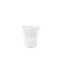 Holst Porzellan SL 001 Snack Line Crinkle and Crinkle Cup, White, 6.2 cm, 6 Units