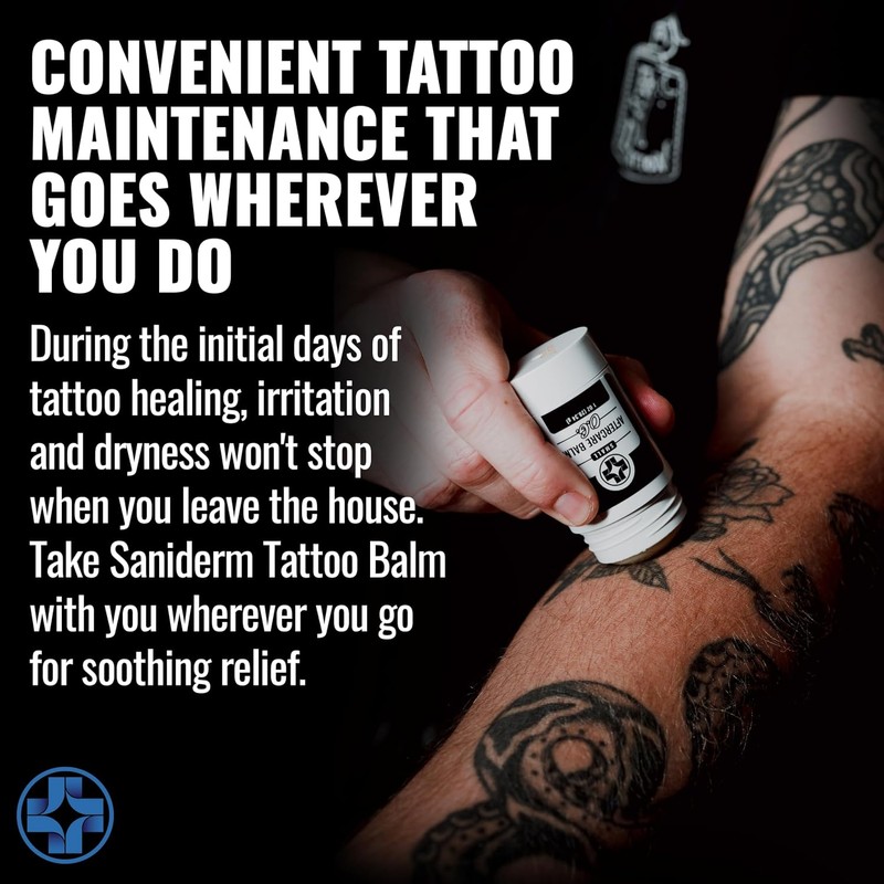 Sanibalm Tattoo Aftercare Cream €" Lubricates and Moisturizes €" 100%