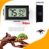 4 PCS Rectangle Reptile Thermometer and Humidity Gauge for Bearded