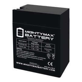 ML14-6 - 6 Volt 14 AH, Fast-on Terminal, Rechargeable SLA AGM Battery