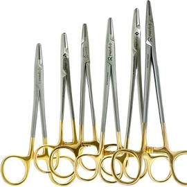 Premium German Mayo Hegar Needle Holder Driver |Surgical Needle Driver with Tungsten Carbide Inserts Tip |Dental Medical Ortho Surgical Needle Holder Locking| Sizes (SET OF 5 EA-5"+5.5"+6"+6.5"+7"+8")