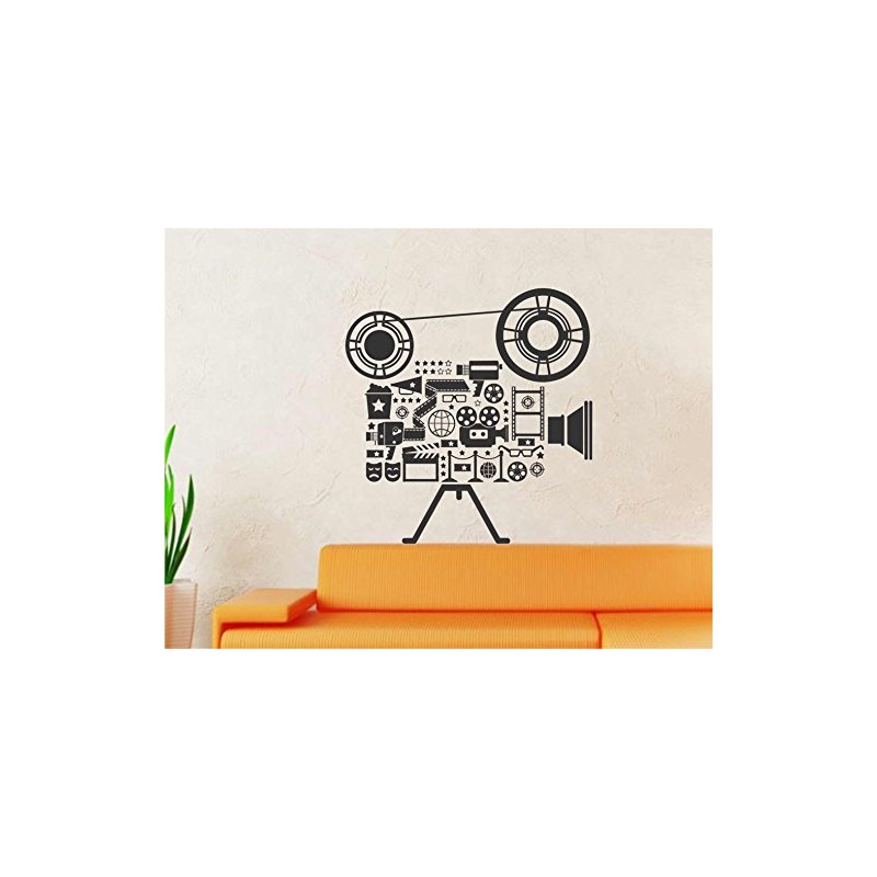 Heaven Decors Retro Video Shooting Camera Black Home Decor Wall