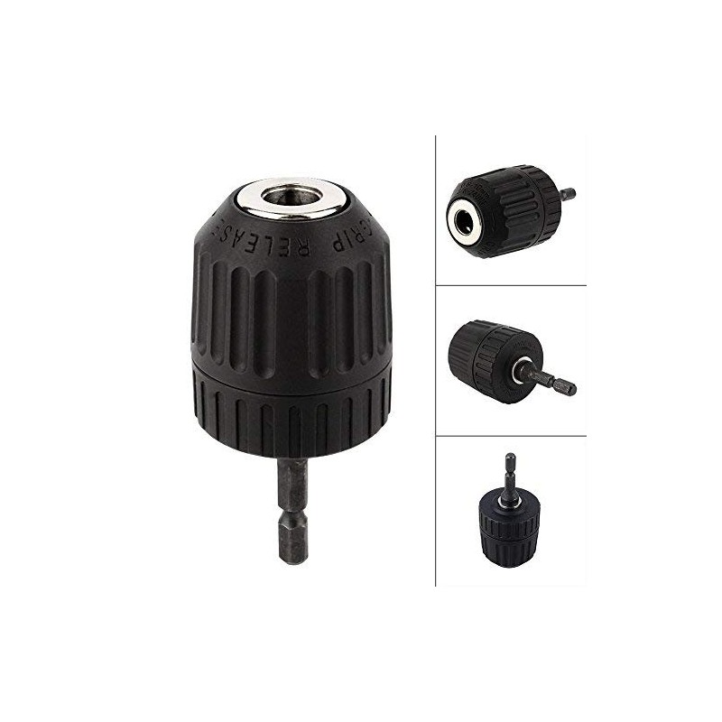 DeWin Chuck Screwdriver, Adapter Drill Bit 3/8-24UNF 0.8-10MM Keyless Drill