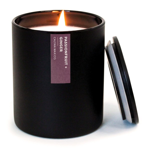 Calyan Wax Co. Soy Wax Candle, Passionfruit + Ginger Scented