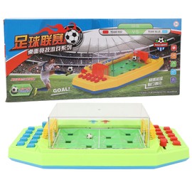 Tabletop Soccer Game Set for Kids 2 Player Bouncing Soccer Ball Desktop Football Sports Toy Or Indoor Party Family Gathering Green