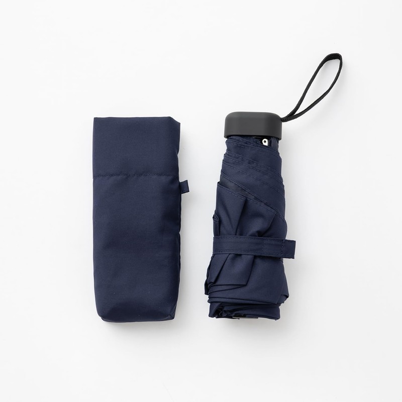 LIEBEN-0205 Flat Mini Umbrella, 19.7 inches (50 cm), Rain Umbrella,