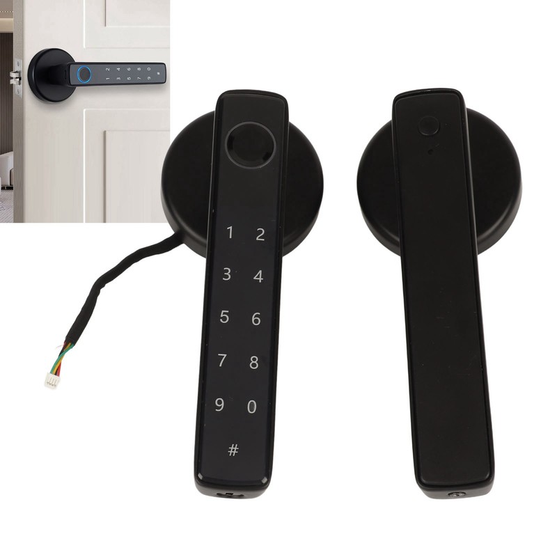 Fingerprint Lock Emergency Charging Low Battery Reminder Accurate Smart Door
