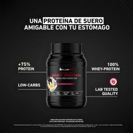 Suplemento En Polvo Flairfit Whey Protein, 100 Protena Suero De Leche, Low Carbs 1.2 Kg, Sabor Vainilla                                               