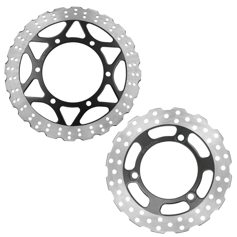 Caltric Front Rear Brake Disc Rotor for Kawasaki Ninja 250R