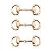 HJGarden 3 Pairs Gold Multifunction Horseshoe Style Hook and Eye