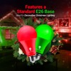 4 Pack BlueX LED A21 Red Green Light Bulbs -
