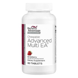 Bariatric Advantage Chewable Advanced Multi EA - High Potency Daily Multivitamin with Iron for Bariatric Surgery Patients - Strawberry Flavor - 60 Count