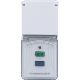 UNITEC Personal Protection Adaptor for Indoor and Outdoor Use IP44 WS White